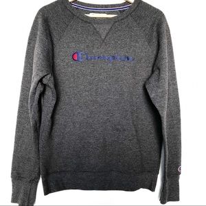 Champion Logo Fleece Crewneck Pullover